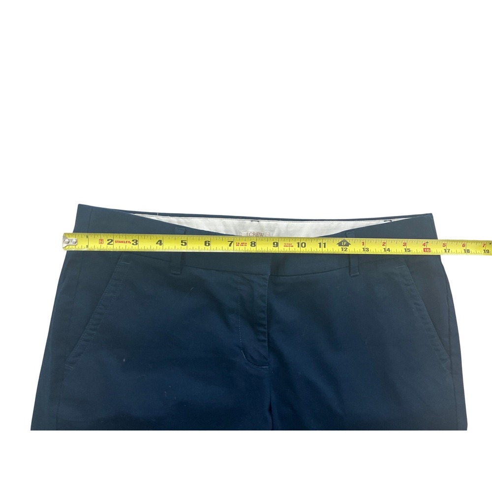 J.Crew Womens Navy Blue Stretch Cotton Straight Leg Dress Pants Chino Size 8 - Picture 5 of 5